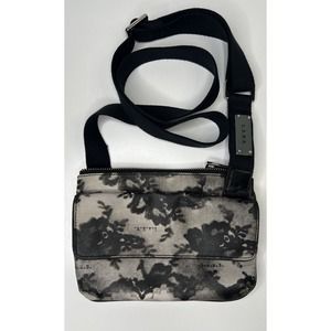 L.A.M.B. Black and Gray Crossbody Bag